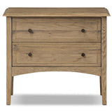 Maggie Nightstand, Aged Smoked Oak-Furniture - Bedroom-High Fashion Home