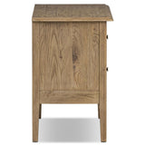 Maggie Nightstand, Aged Smoked Oak-Furniture - Bedroom-High Fashion Home