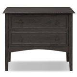 Maggie Nightstand, Smoked Black-Furniture - Bedroom-High Fashion Home