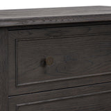 Maggie Nightstand, Smoked Black-Furniture - Bedroom-High Fashion Home