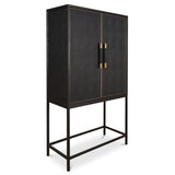 Mako Bar Cabinet, Black-Furniture - Storage-High Fashion Home