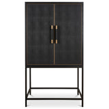 Mako Bar Cabinet, Black-Furniture - Storage-High Fashion Home