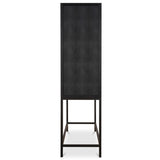 Mako Bar Cabinet, Black-Furniture - Storage-High Fashion Home