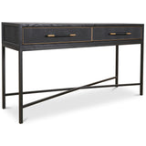 Mako Console Table, Black-Furniture - Accent Tables-High Fashion Home