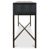 Mako Console Table, Black-Furniture - Accent Tables-High Fashion Home