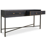 Mako Console Table, Black-Furniture - Accent Tables-High Fashion Home