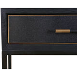 Mako Console Table, Black-Furniture - Accent Tables-High Fashion Home