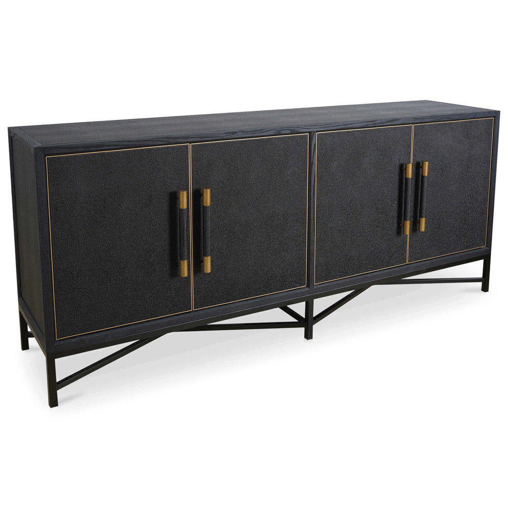 Mako Small Sideboard, Black-Furniture - Storage-High Fashion Home