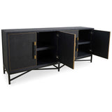 Mako Small Sideboard, Black-Furniture - Storage-High Fashion Home