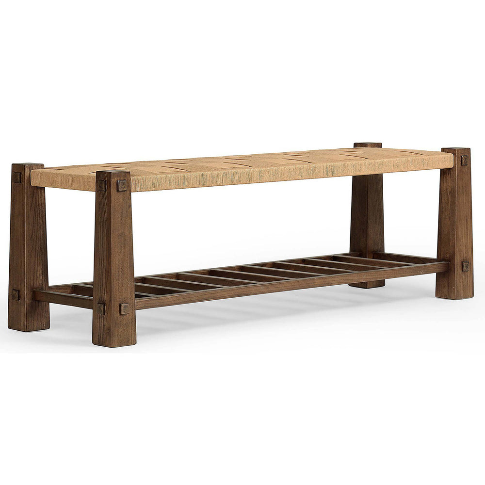 Malin Accent Bench, Natural-Furniture - Benches-High Fashion Home