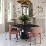 Manu Side Chair, Rose Pink-Furniture - Dining-High Fashion Home