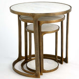 Marble Top Nesting Tables, Set of 3-Furniture - Accent Tables-High Fashion Home