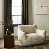 Margot Swivel Chair, Solema Cream-Furniture - Chairs-High Fashion Home