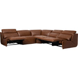 Mario Power Motion Sectional, Oregon Saddle-Furniture - Sofas-High Fashion Home