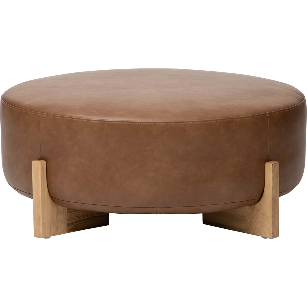 Marlowe Cocktail Ottoman, Copley Brown-Furniture - Chairs-High Fashion Home