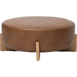 Marlowe Cocktail Ottoman, Copley Brown-Furniture - Chairs-High Fashion Home