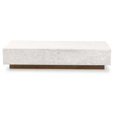 Masera Marble Coffee Table, White-Furniture - Accent Tables-High Fashion Home