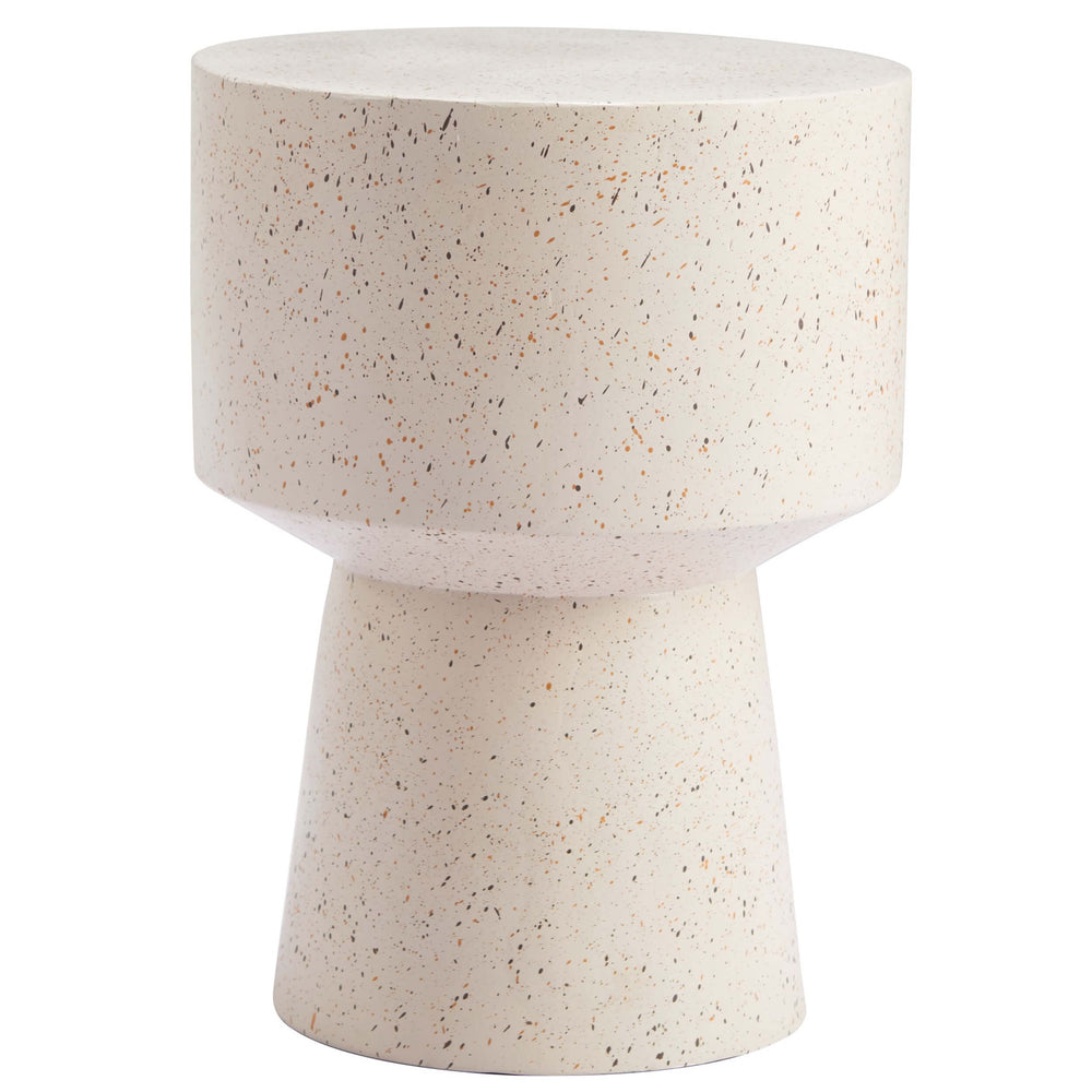 Masko Side Table, Beige-Furniture - Accent Tables-High Fashion Home