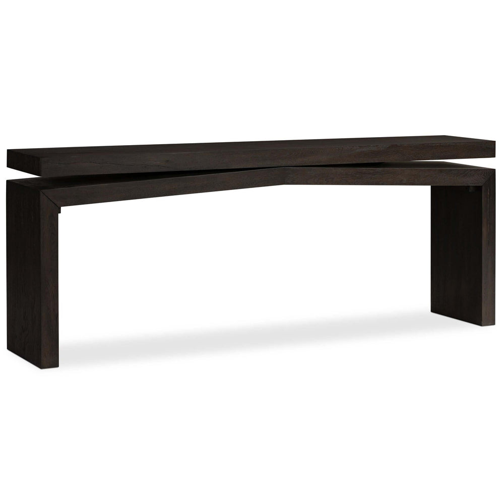 Matthes Console Table, Smoked Black-Furniture - Accent Tables-High Fashion Home