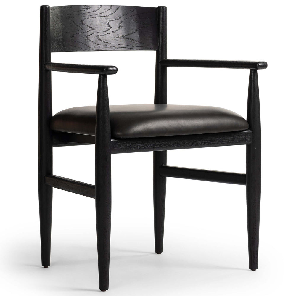 Mavery Arm Chair, Sierra Espresso-Furniture - Dining-High Fashion Home