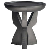 Mazo Side Table, Black Nickel-Furniture - Accent Tables-High Fashion Home