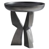 Mazo Side Table, Black Nickel-Furniture - Accent Tables-High Fashion Home