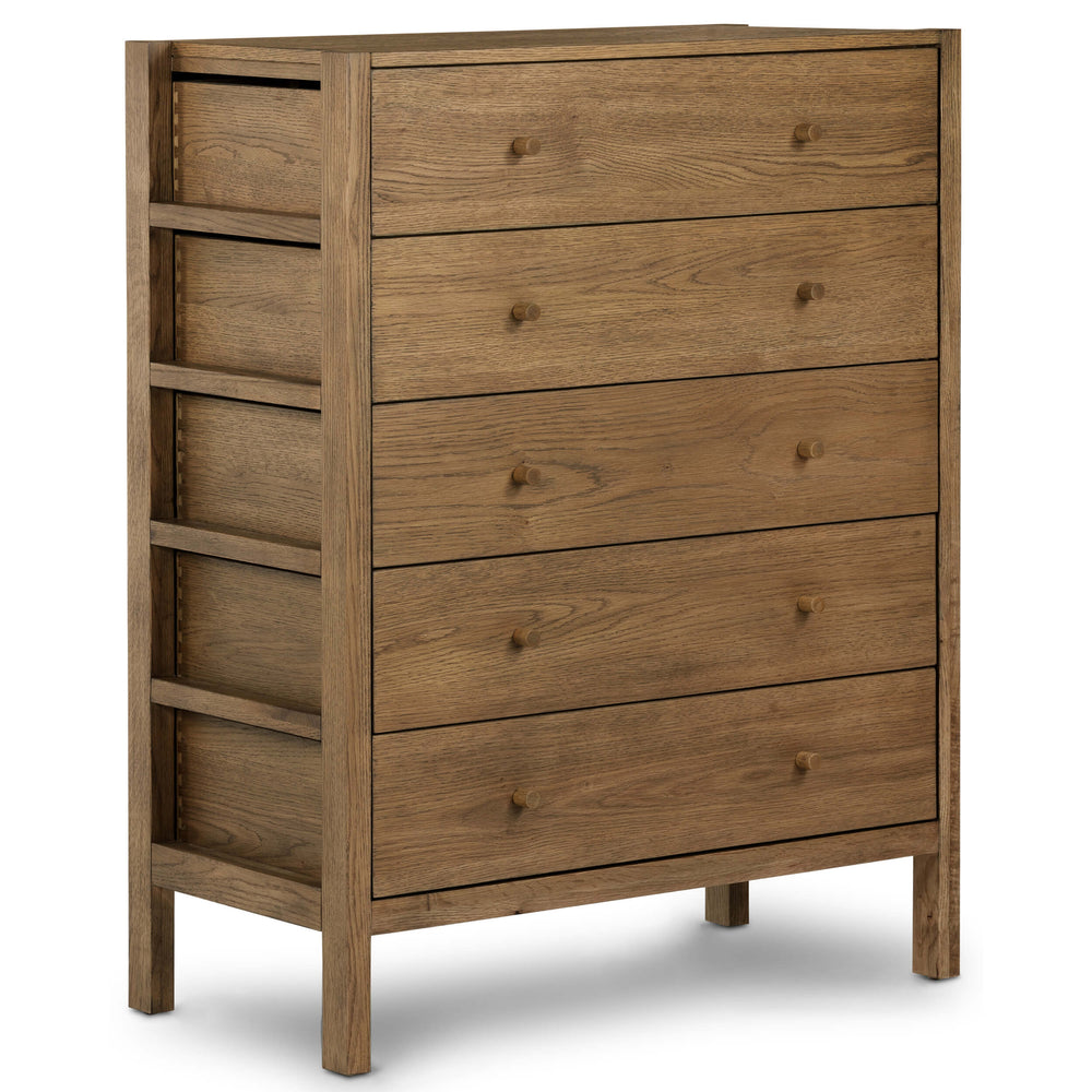 Meadow 5 drawer Dresser, Tawney Oak-Furniture - Storage-High Fashion Home