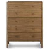 Meadow 5 drawer Dresser, Tawney Oak-Furniture - Storage-High Fashion Home