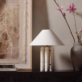 Medici Table Lamp, Charcoal/White-Lighting-High Fashion Home