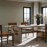 Merida Rectangular Dining Table, Bleached Alder