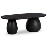 Merla Coffee Table, Black Wash Ash-Furniture - Accent Tables-High Fashion Home