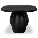 Merla Coffee Table, Black Wash Ash-Furniture - Accent Tables-High Fashion Home