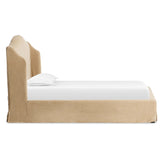 Meryl Slipcover Bed, Broadway Canvas-Furniture - Bedroom-High Fashion Home