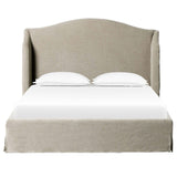 Meryl Slipcover Bed, Broadway Stone-Furniture - Bedroom-High Fashion Home