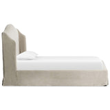 Meryl Slipcover Bed, Broadway Stone-Furniture - Bedroom-High Fashion Home