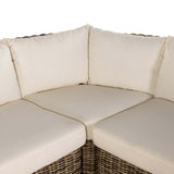 Messina Outdoor 3-Piece Sectional, Sand-Furniture - Sofas-High Fashion Home