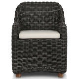 Messina Outdoor Dining Arm Chair, Charcoal