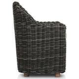 Messina Outdoor Dining Arm Chair, Charcoal