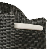 Messina Outdoor Dining Arm Chair, Charcoal