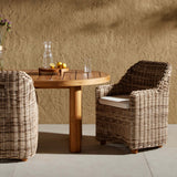 Messina Outdoor Dining Arm Chair, Sand