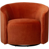 Mika Swivel Chair, Vance Pumpkin-Furniture - Chairs-High Fashion Home