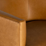 Mila Leather Swivel Chair, Osorno Camel-Furniture - Chairs-High Fashion Home