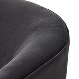 Mila Swivel Chair, Henry Charcoal-Furniture - Chairs-High Fashion Home