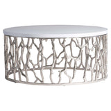 Milos Outdoor Cocktail Table, Bone-Furniture - Outdoor-High Fashion Home