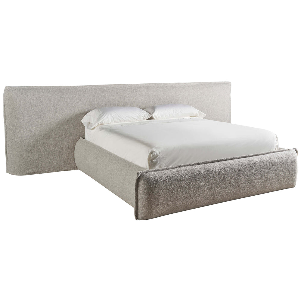 Modern Lux Wall King Bed, Medina Pebble