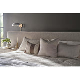 Modern Lux Wall King Bed, Medina Pebble