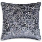 Nala Geometric Pillow, Charcoal