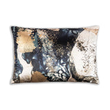 Noor Lumbar Pillow, Black/Gold-Accessories-High Fashion Home