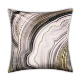 Noor Pillow, Black/Gold-Accessories-High Fashion Home