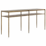 Naini Console Table, Antique Brass-Furniture - Accent Tables-High Fashion Home